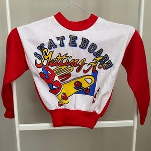 Vintage Kids Skateboard Sweatshirt